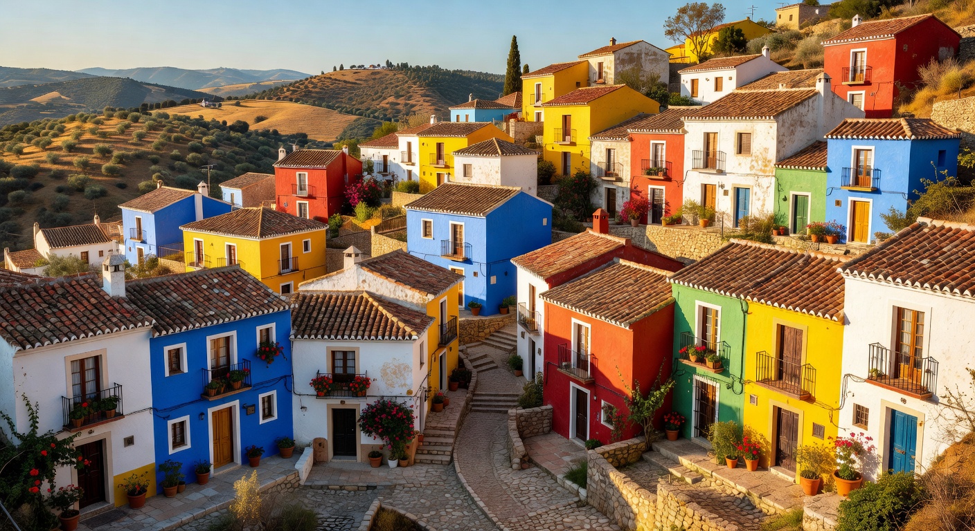 Casas coloridas de Andalucía