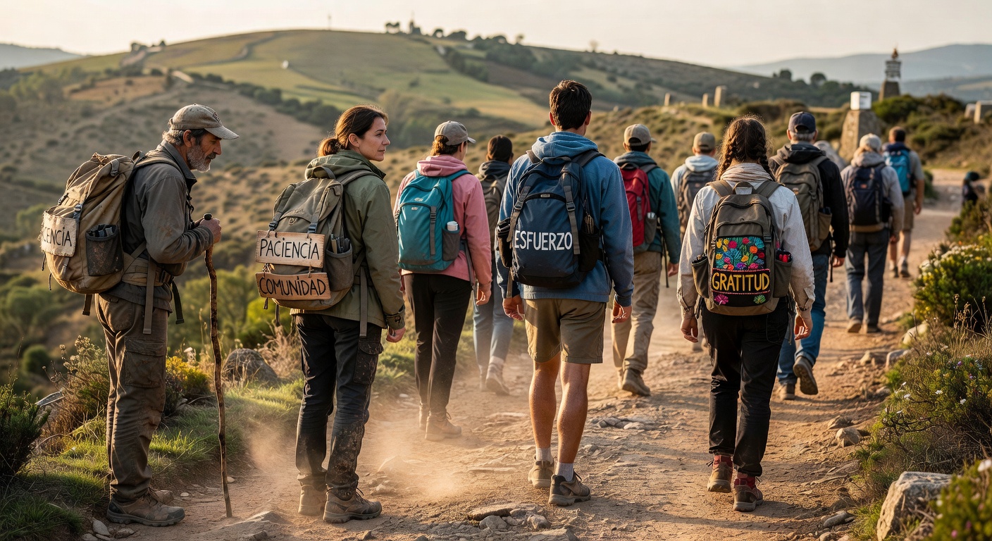 Peregrinos en el Camino de Santiago